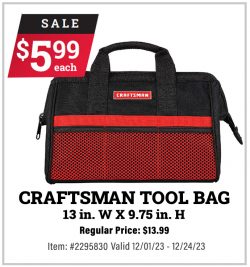 Craftsman Toolbag Special